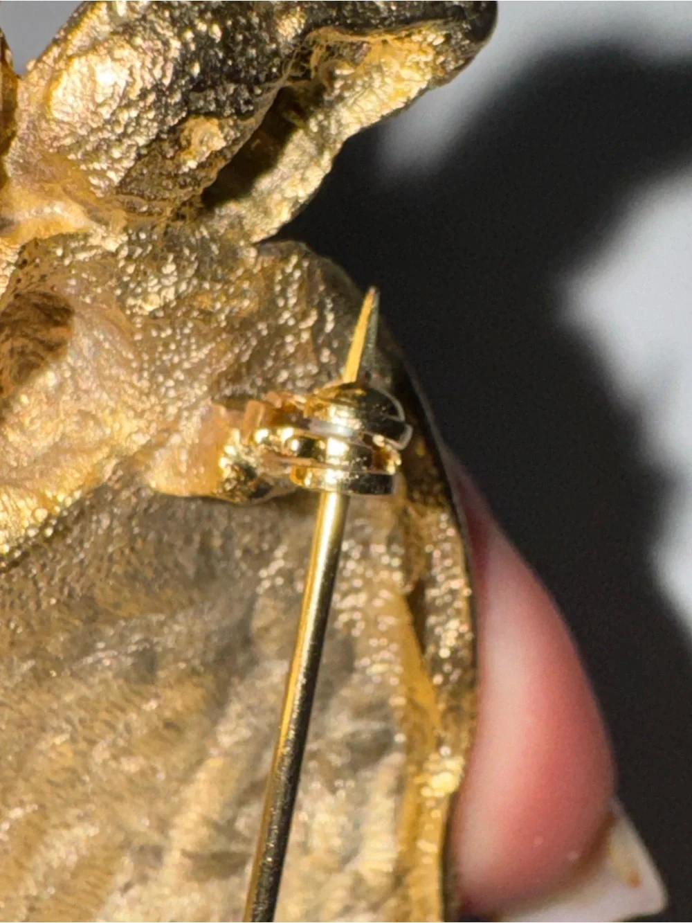Gold Seashell & Floral Statement Brooch Pin – Coastal Ocean Beach Jewelry